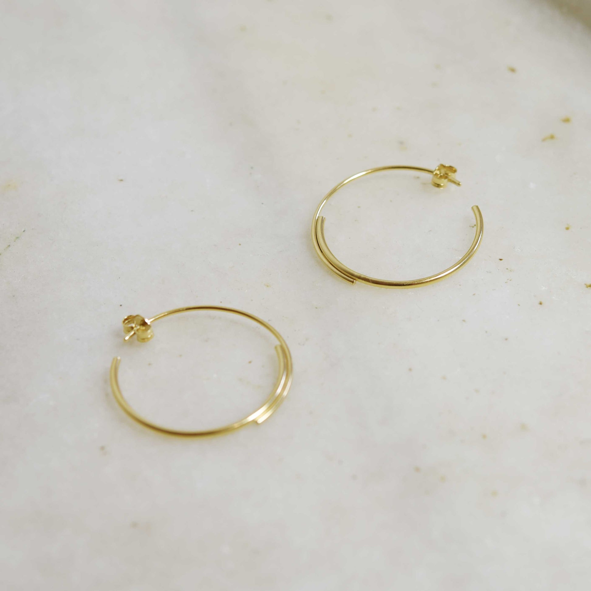 Gold filled hoop earrings N°5 AgJc -1