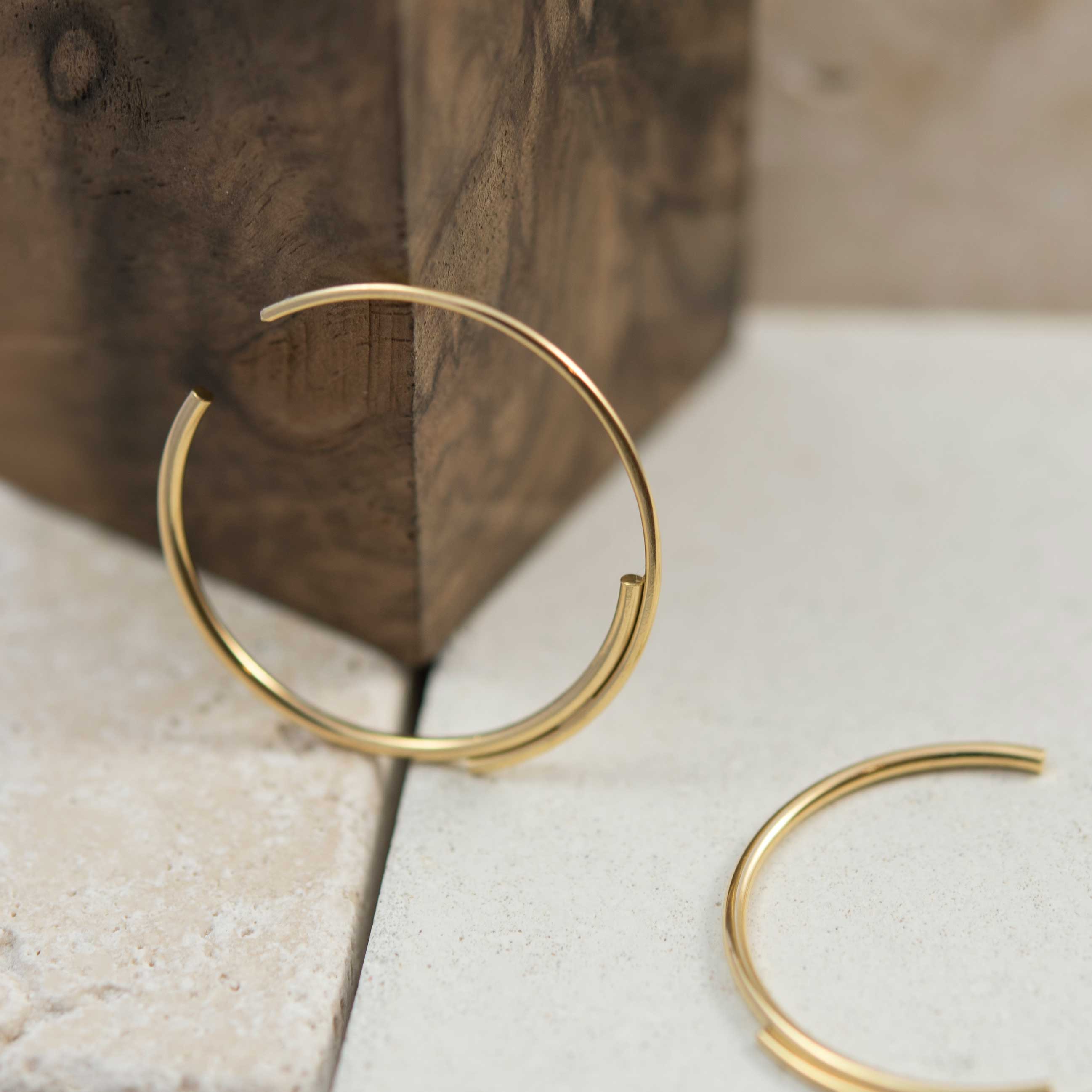 14K Gold Filled Hoop Earrings - Laurane Elisabeth