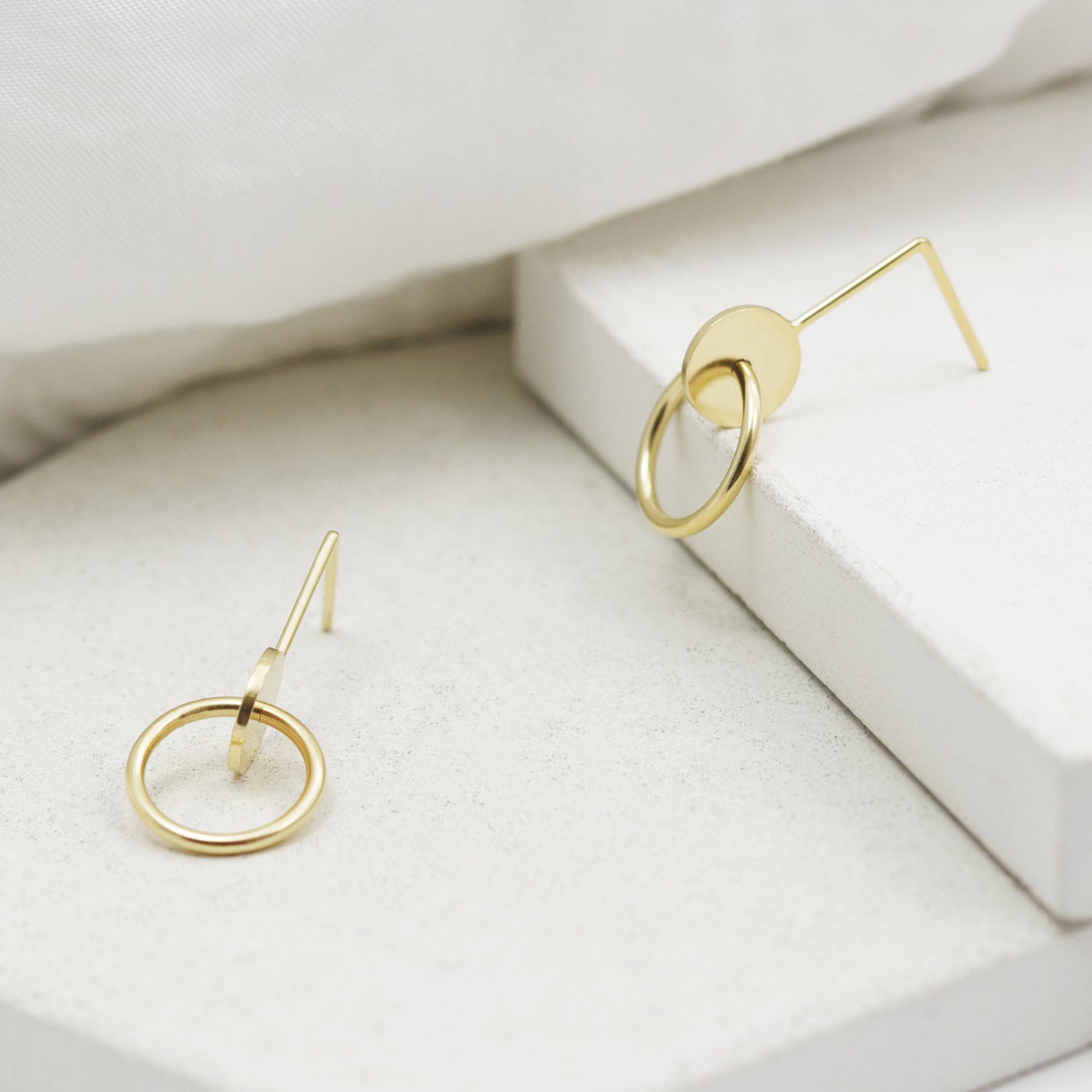 Interlocking circles earrings N°11 in silver or gold plated silver – AgJc