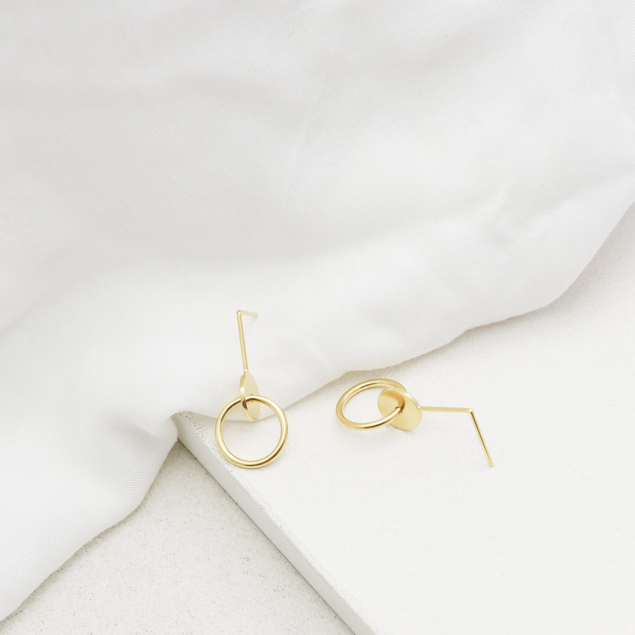 Interlocking circles earrings N°11 in silver or gold plated silver – AgJc