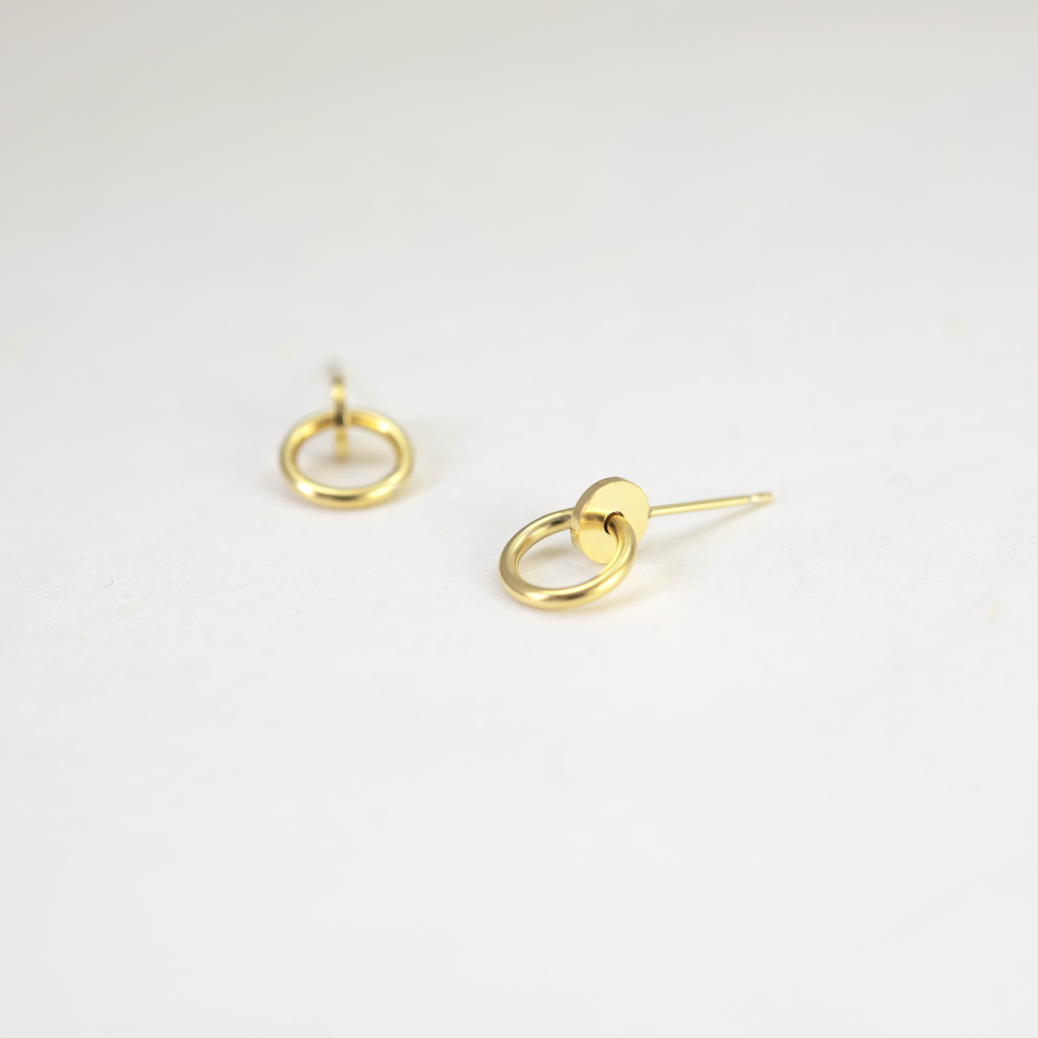 Buy Clover Leaf Flower Gold Plated Mini Sterling Silver Stud Earrings by  Mannash™ Jewellery