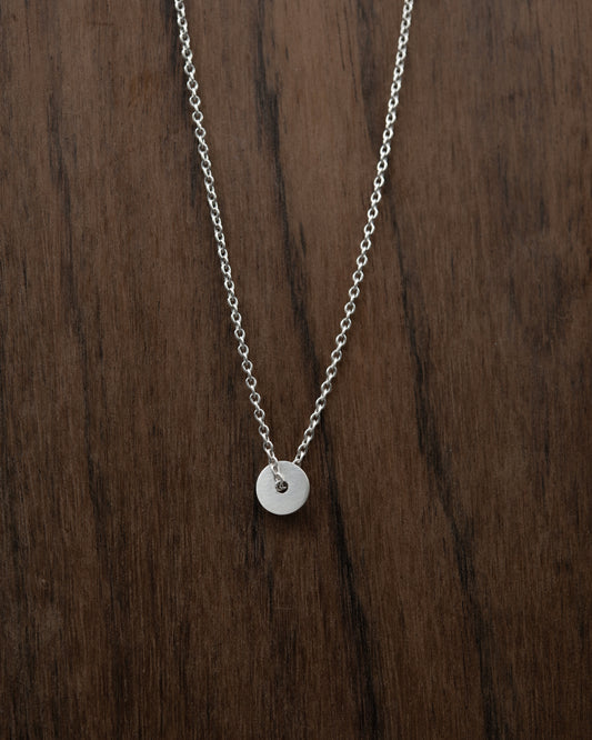 Dainty DOT necklace N°16 in silver or gold plated silver