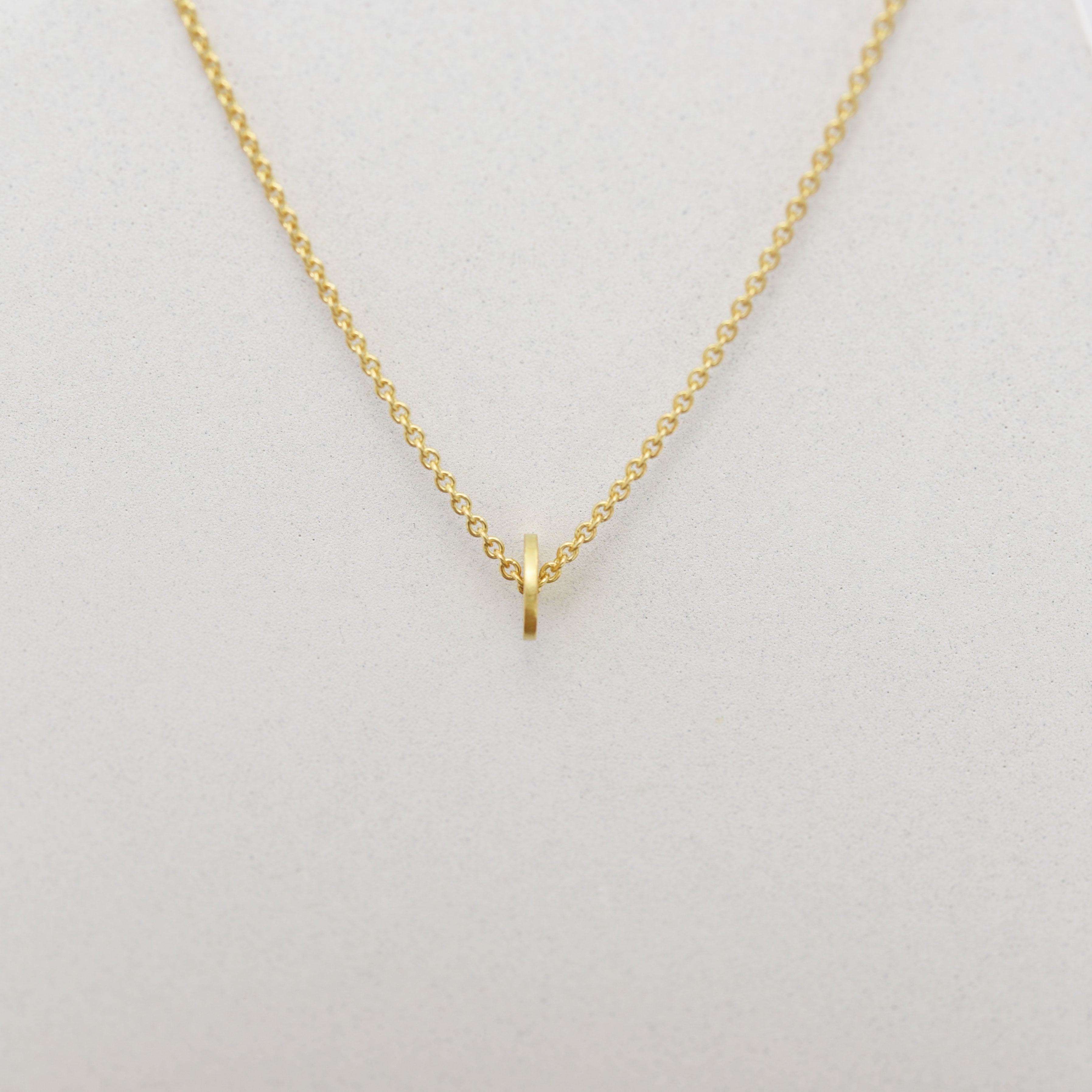 Cari Streeter Fine Jewelry Triple Dots Vertical Necklace 14kt Gold