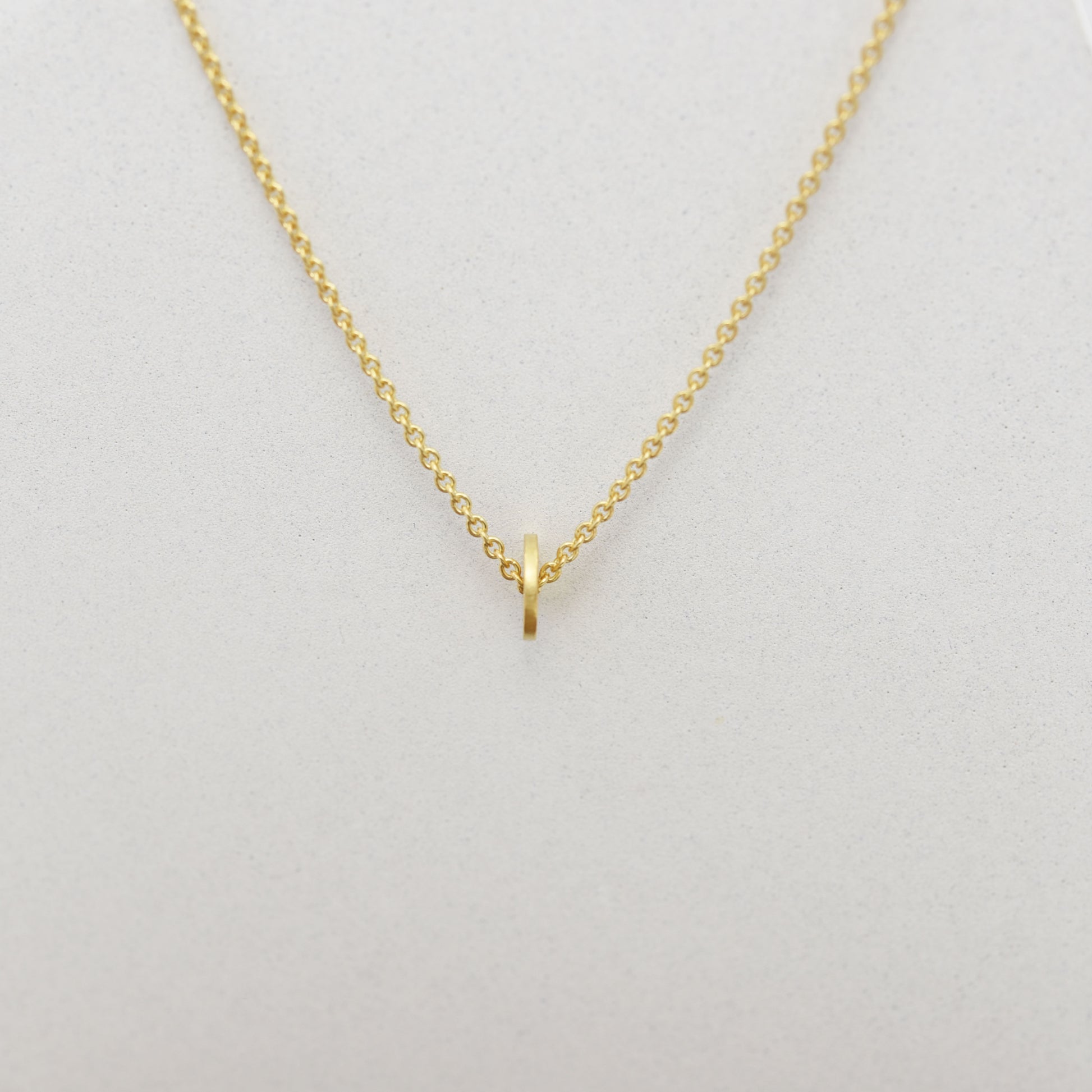 Dainty DOT necklace N°16 in gold plated silver by AgJc bijoux