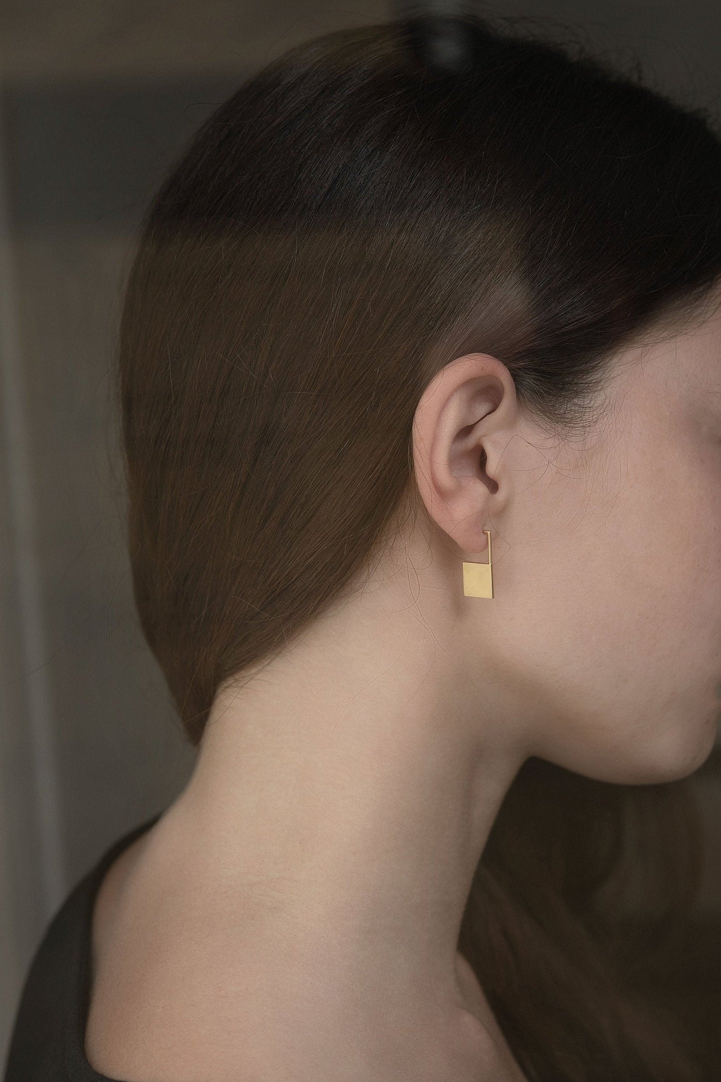 Geometric square earrings N°13