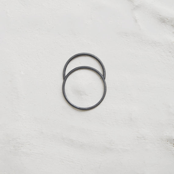 Minimalist circle ring N°35 AgJc  - 1