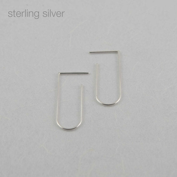 Minimalist line pendants N°5 in silver or gold