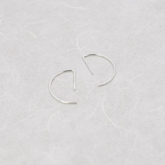 Line hoop earrings N°7